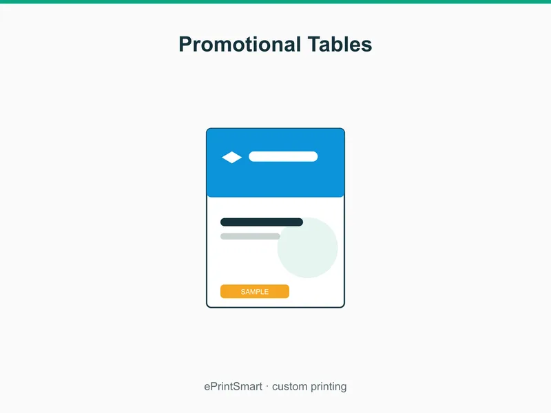 Promotional Tables — demo 1