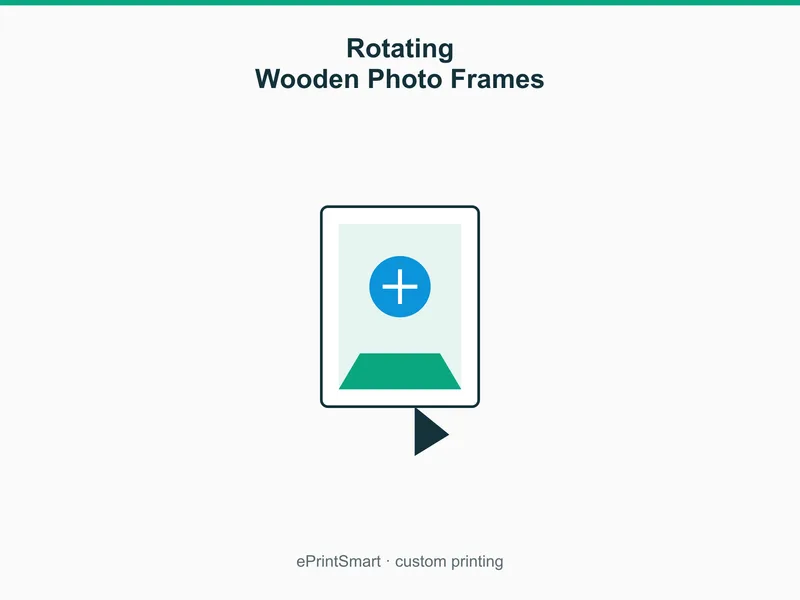 Rotating Wooden Photo Frames — demo 1