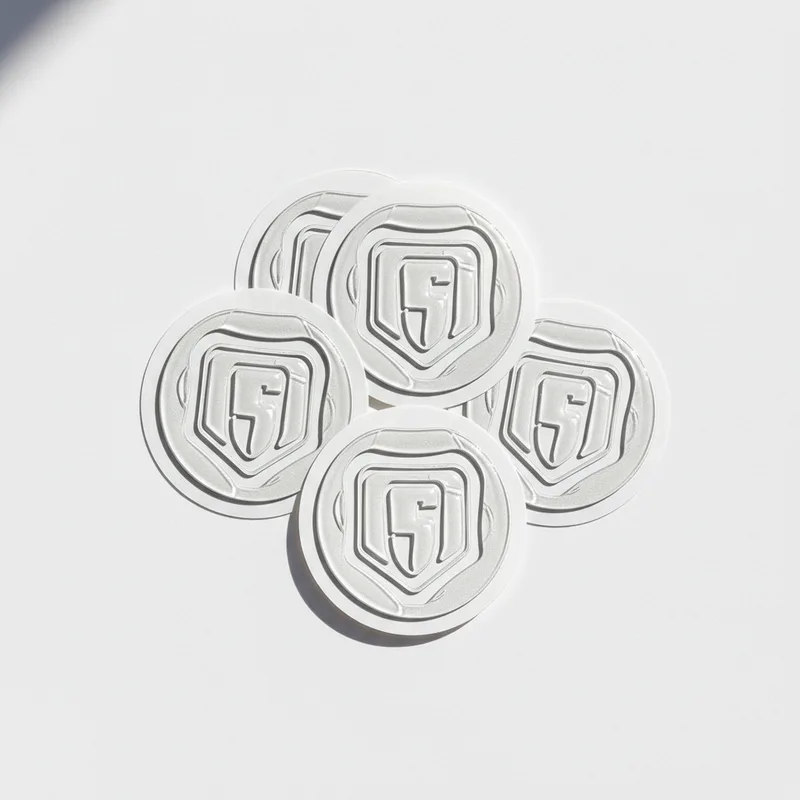 3D Raised & Embossed Stickers — product photo