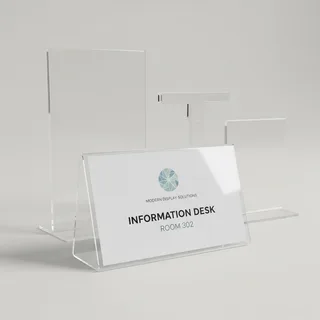 Acrylic Sign Holders — photo 3