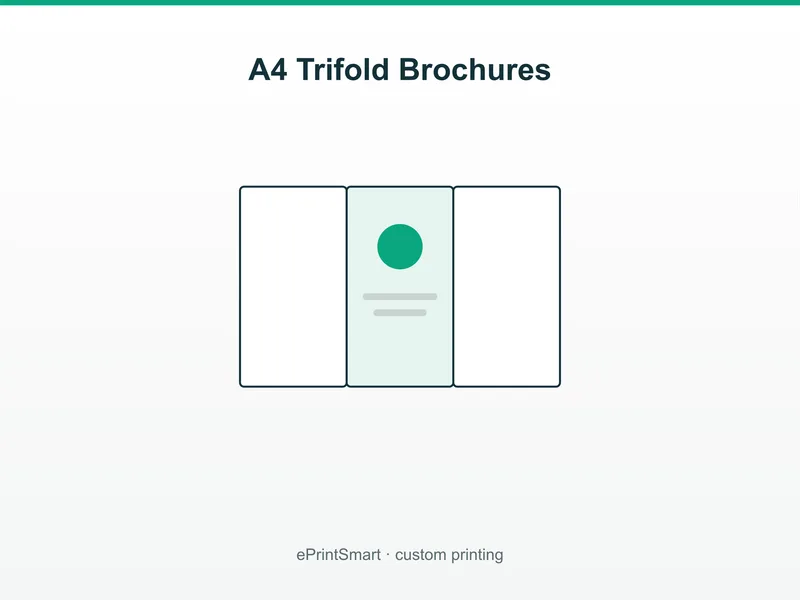 a4 trifold brochures