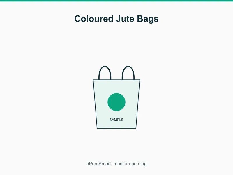 Coloured Jute Bags — demo 1