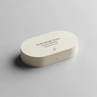 oval visiting cards — photo 3