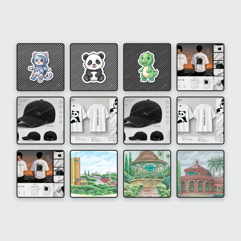 Art Fridge Magnet Pack of 12 — 12 different artist designs