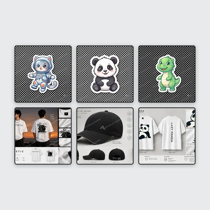 Art Fridge Magnet Pack of 6 — 6 different artist designs