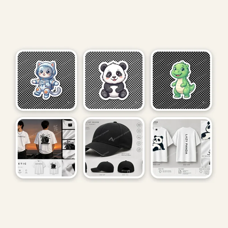 Art Sticker Pack of 6 — 6 different artist designs