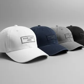 Embroidered Denim Caps — photo 3