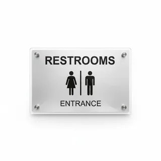 Restroom Signs — photo 1