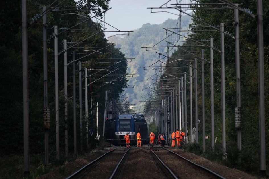 French interior minister urges caution over mystery train derailment