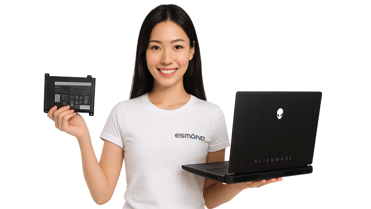Alienware Laptop battery replacement Singapore by Esmond Service Centre. Up to 1 year warranty.