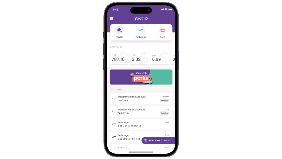 YouTrip app real-time currency conversion feature