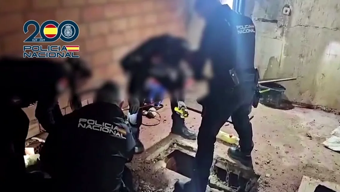 Desarticulada banda de hachís en España a través de un sofisticado túnel