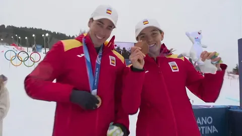 España logra el bronce en relevos mixtos de esquí de montaña en los Juegos de Invierno