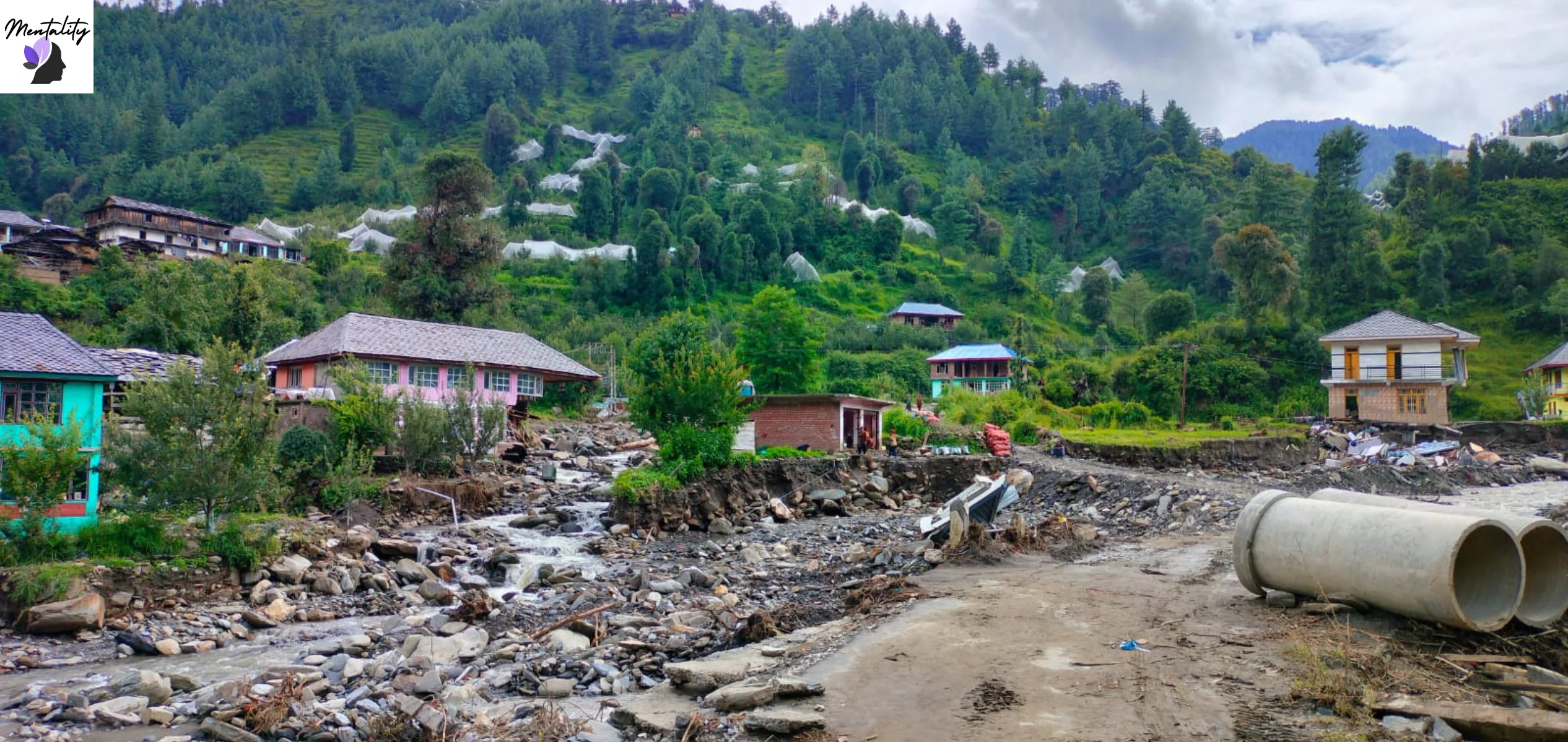 Inundaciones en Mandi, Himachal Pradesh