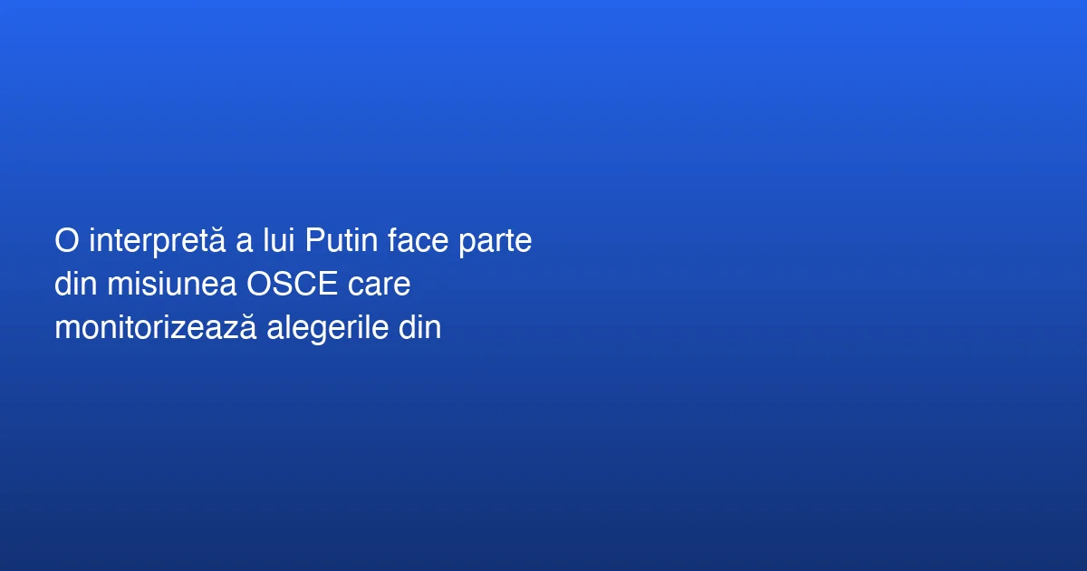 Controverse legate de misiunea OSCE în Ungaria