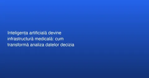 Integrarea Inteligenței Artificiale în Medicină