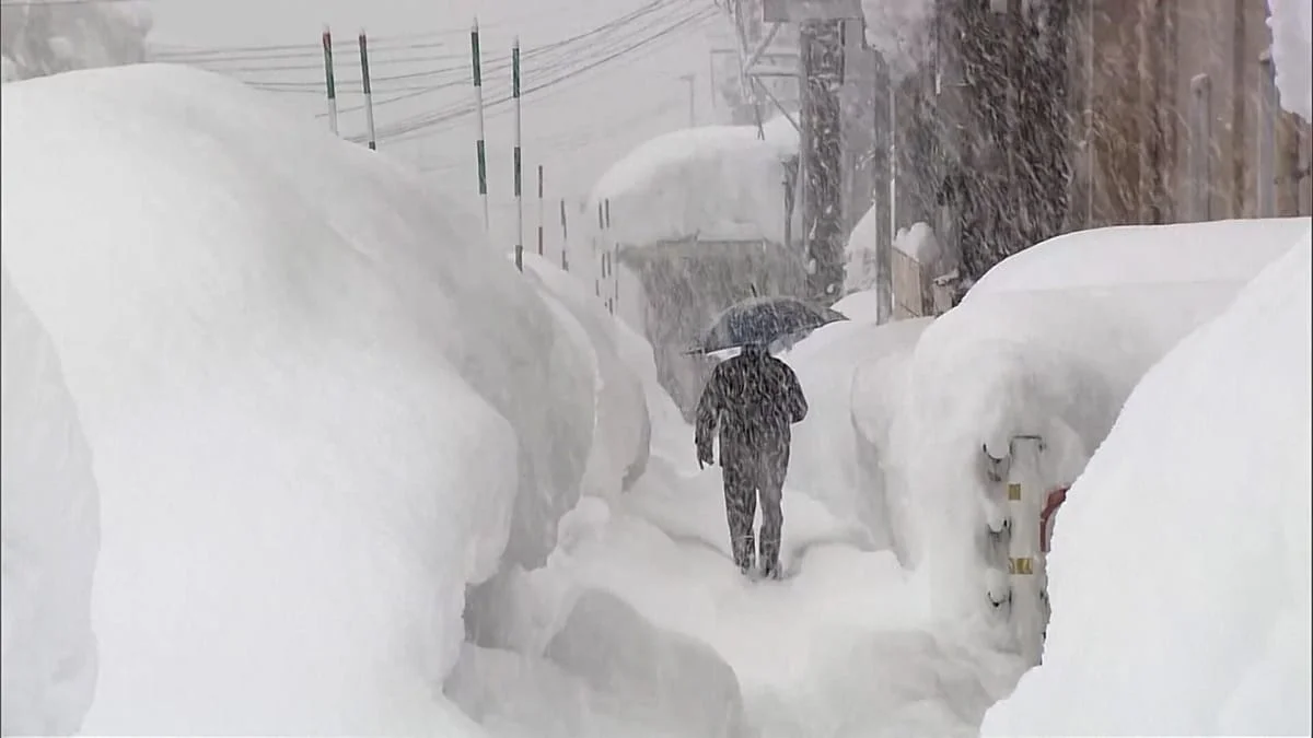 Nevadas en Japón causan problemas graves