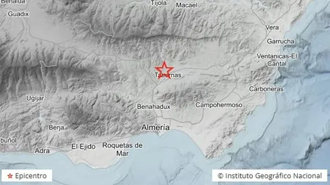 Un terremoto de 4,3 grados en el desierto de Tabernas, Almería