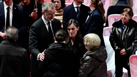 El Rey Felipe VI y la Reina Letizia en Misa por las Víctimas del Accidente de Tren