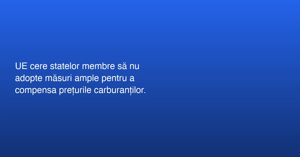 Avertismentul Oficialilor de la Bruxelles cu Privire la Suportul Financiar