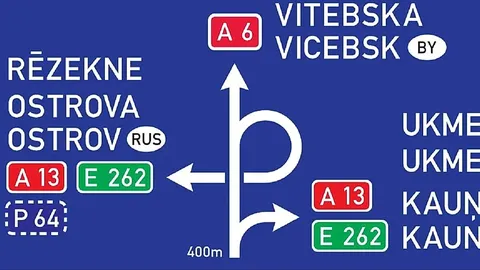 Letonia Retira Señales de Tráfico de Ciudades Rusas y Bielorrusas