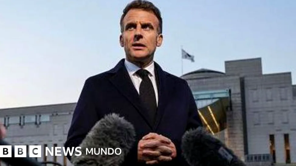 Macron critica los comentarios de Trump sobre Irán y su esposa