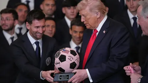 Lionel Messi y el Inter Miami se reúnen con Donald Trump en la Casa Blanca