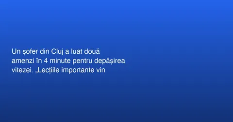 Bărbat amendat pentru viteză
