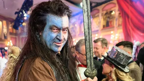 Markus Söder se disfraza de 'Braveheart' en el Carnaval de Baviera