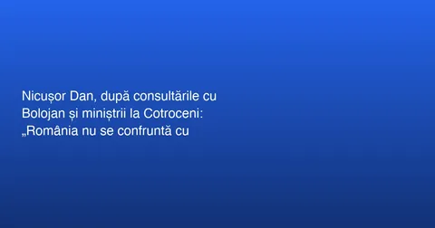 Întâlnire la Palatul Cotroceni despre criza carburanților