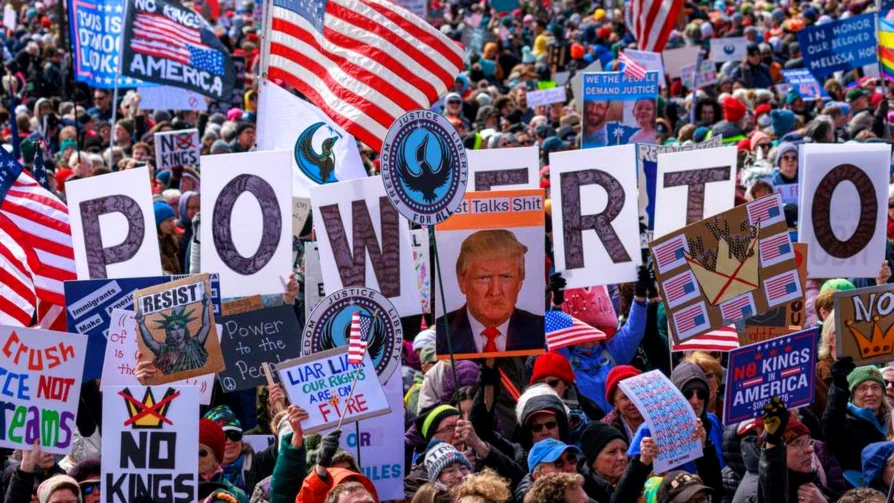 El auge de las protestas 'No Kings' contra Donald Trump