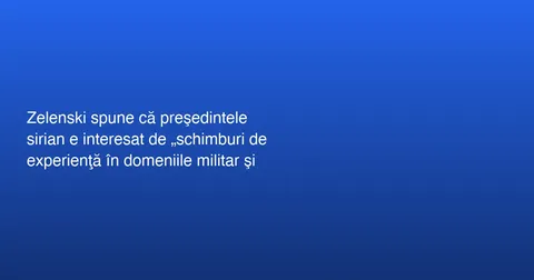 Întâlnire între președinții Ucrainei și Siriei
