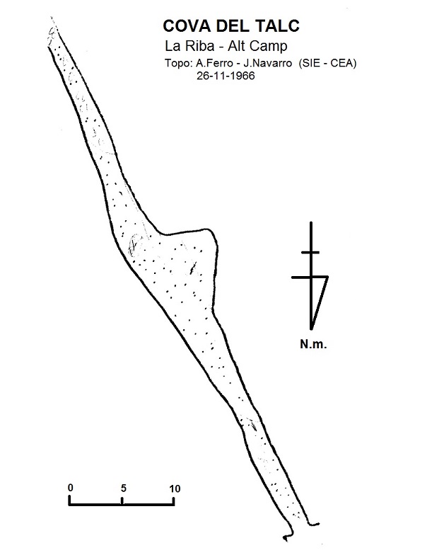 Cova de la Riba: Cova de 70 metres de recorregut a La Riba topo Cova de la Riba