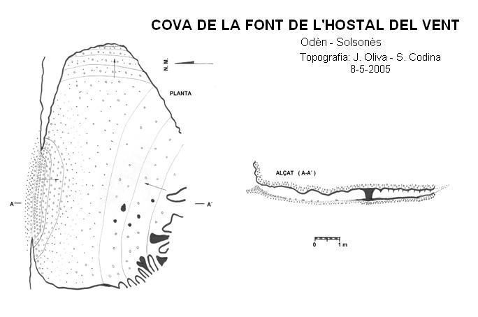 topo 0: Cova de la Font de l'hostal del Vent