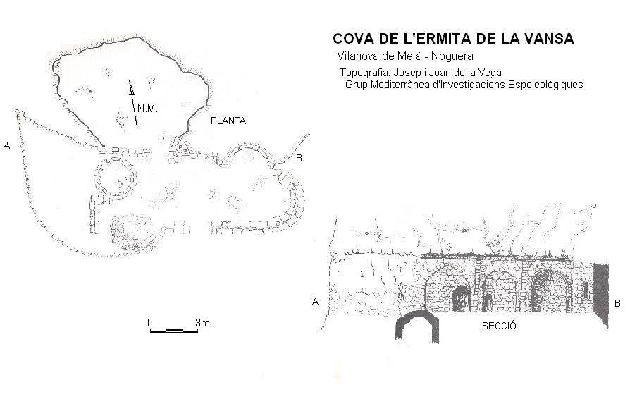 topo 1: Cova de l'Ermita de la Vansa
