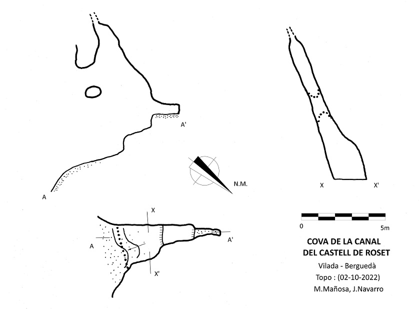 topo 0: Cova de la Canal del Castell de Roset