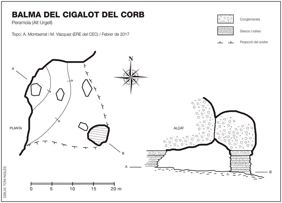 topo 0: Balma del Cigalot del Corb