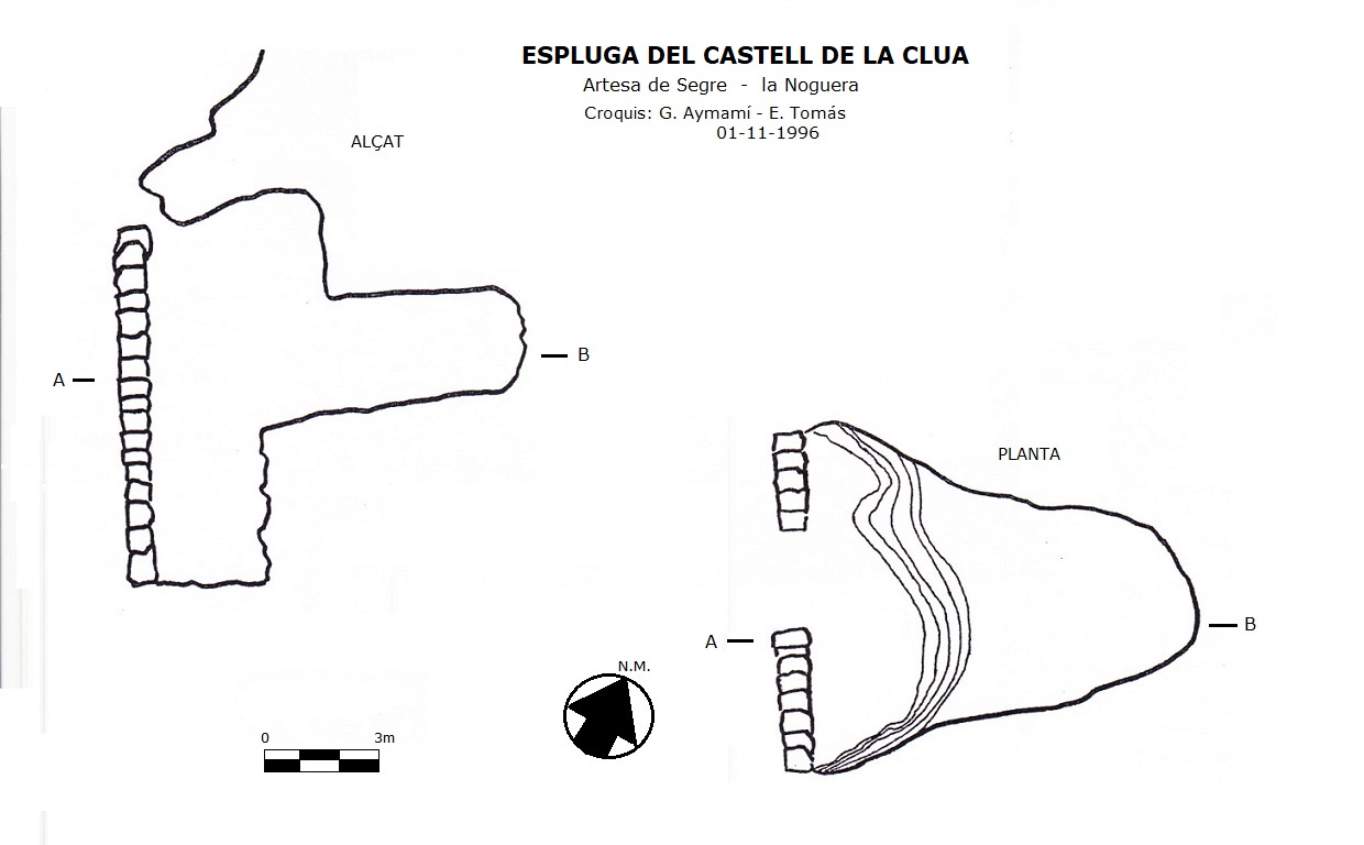 topo 0: Espluga del Castell de la Clua