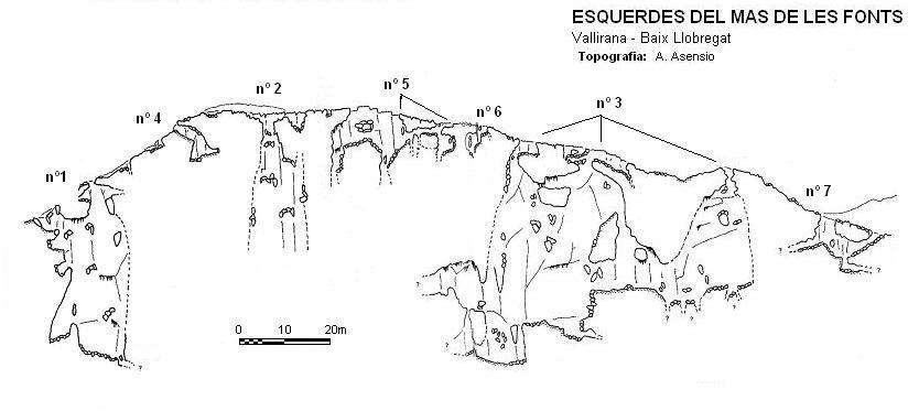 topo 1: Esquerda Nº6 del Mas de les Fonts