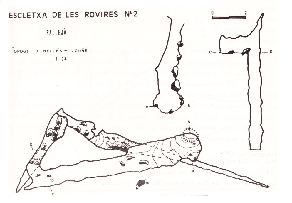 topo 1: Escletxa de les Rovires Nº2