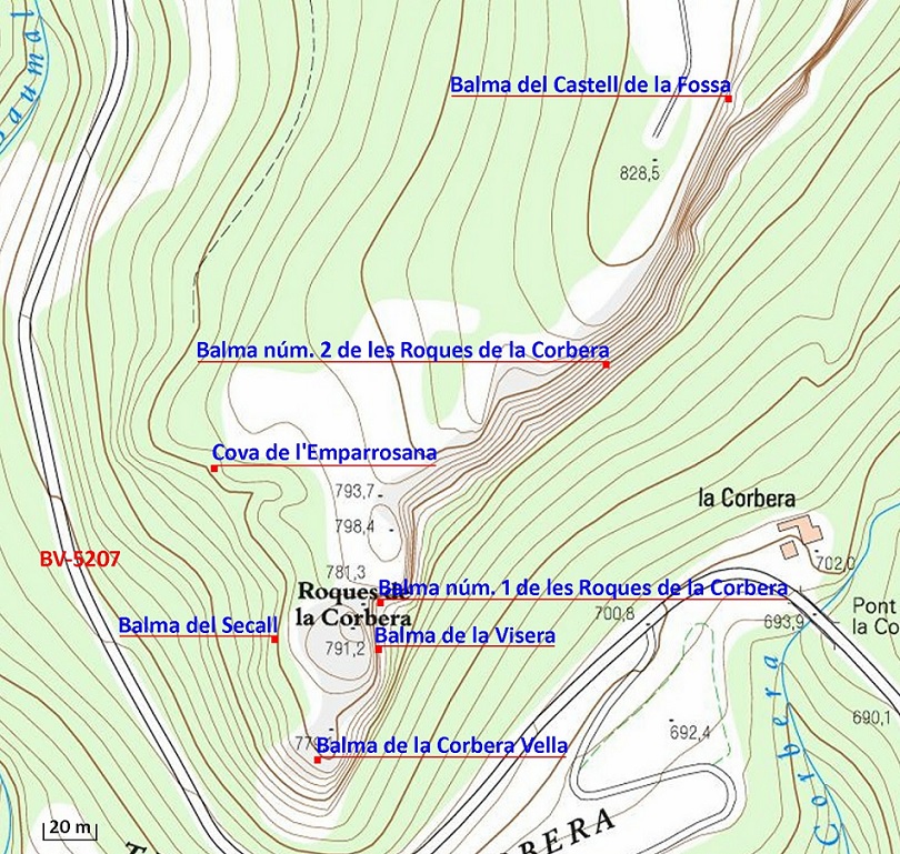 topo 0: Balma Nº2 de les Roques de la Corbera