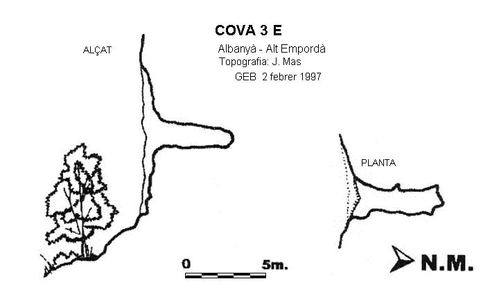 topo 0: Cova Tres E (3 E)