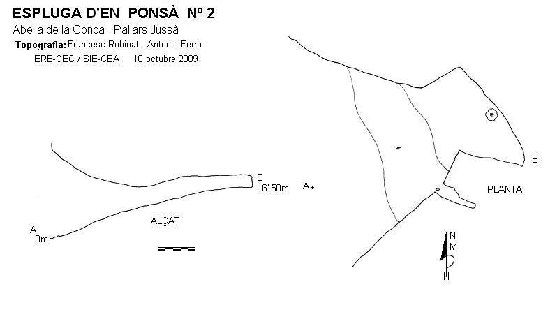 topo 0: Espluga d'en Ponsà Nº2