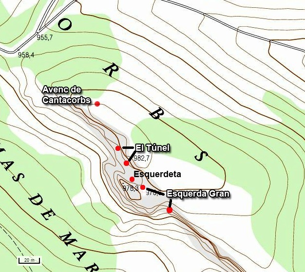 topo 1: Túnel de Cantacorbs