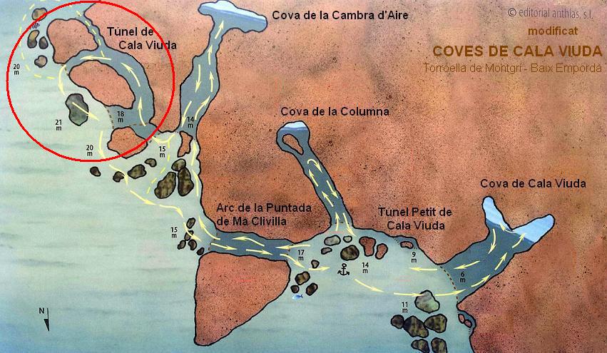 topo 0: Túnel de Cala Viuda