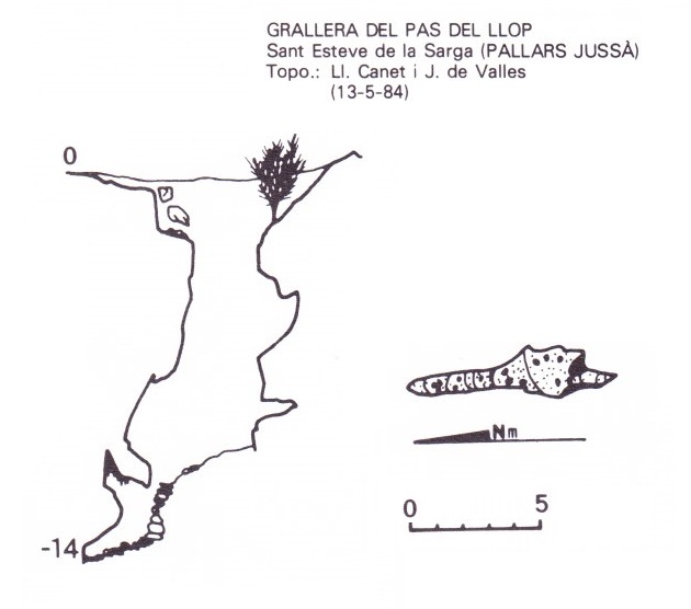 topo 1: Grallera del Pas del Llop