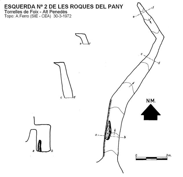 topo 1: Esquerda Nº2 de les Roques del Pany