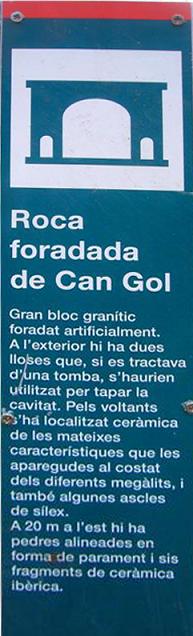 foto 1: la Roca Foradada de Can Gol