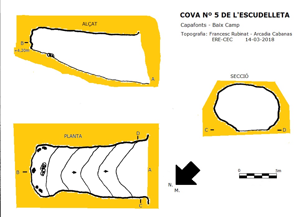 topo 1: Cova Nº5 de l'Escudelleta