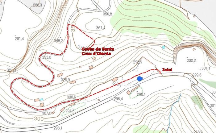 topo 2: Coves de Santa Creu d'olorda